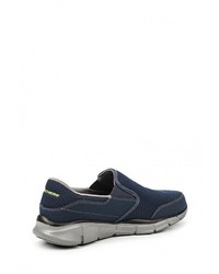 Мужские темно-синие замшевые слипоны от Skechers