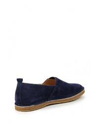 Мужские темно-синие замшевые слипоны от Vitacci