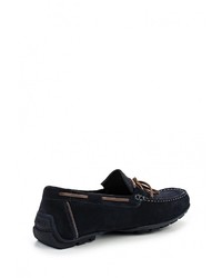 Темно-синие замшевые топсайдеры от Geox