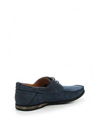 Темно-синие замшевые топсайдеры от Salamander