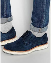 Темно-синие замшевые туфли дерби от Aldo