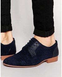 Темно-синие замшевые туфли дерби от Asos