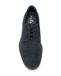 Темно-синие замшевые туфли дерби от Hogan