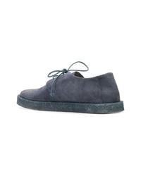 Темно-синие замшевые туфли дерби от Marsèll