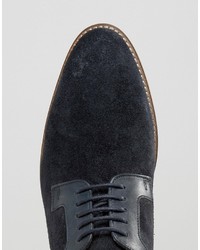 Темно-синие замшевые туфли дерби от Asos