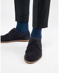 Темно-синие замшевые туфли дерби от Kg Kurt Geiger