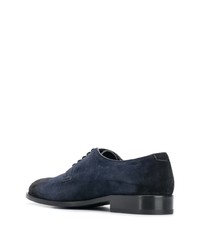 Темно-синие замшевые туфли дерби от Baldinini