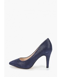 Темно-синие замшевые туфли от Caprice