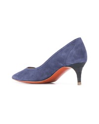 Темно-синие замшевые туфли от Baldinini
