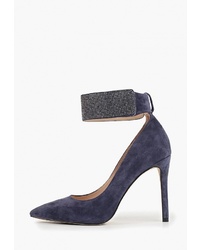 Темно-синие замшевые туфли от Grand Style