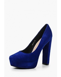 Темно-синие замшевые туфли от Grand Style