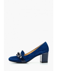 Темно-синие замшевые туфли от Pierre Cardin