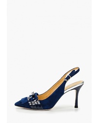 Темно-синие замшевые туфли от Pierre Cardin