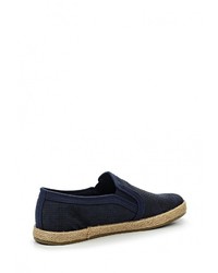 Мужские темно-синие замшевые эспадрильи от Keddo