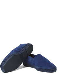 Мужские темно-синие замшевые эспадрильи от Tom Ford