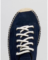 Мужские темно-синие замшевые эспадрильи от Soludos