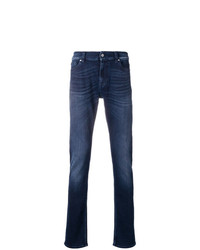 Мужские темно-синие зауженные джинсы от 7 For All Mankind