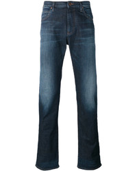 Мужские темно-синие зауженные джинсы от Armani Jeans