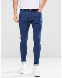 Мужские темно-синие зауженные джинсы от Asos