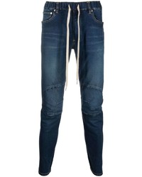 Мужские темно-синие зауженные джинсы от Attachment
