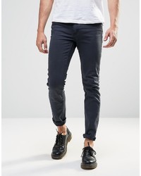 Мужские темно-синие зауженные джинсы от Cheap Monday