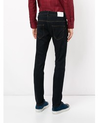 Мужские темно-синие зауженные джинсы от Loveless