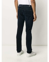 Мужские темно-синие зауженные джинсы от 7 For All Mankind