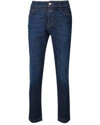 Мужские темно-синие зауженные джинсы от Closed