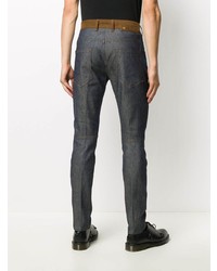 Мужские темно-синие зауженные джинсы от Neil Barrett