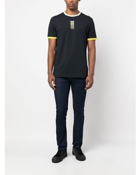 Мужские темно-синие зауженные джинсы от BOSS