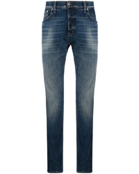 Мужские темно-синие зауженные джинсы от Department 5