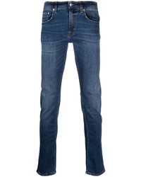 Мужские темно-синие зауженные джинсы от Department 5