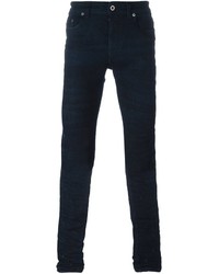 Мужские темно-синие зауженные джинсы от Diesel Black Gold