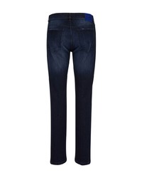 Мужские темно-синие зауженные джинсы от Kiton
