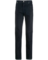 Мужские темно-синие зауженные джинсы от Fendi