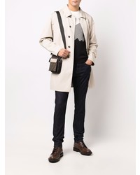 Мужские темно-синие зауженные джинсы от Canali