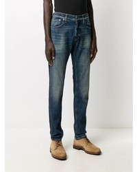 Мужские темно-синие зауженные джинсы от Department 5