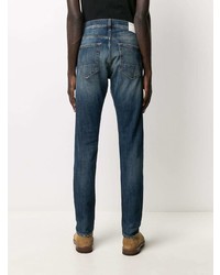 Мужские темно-синие зауженные джинсы от Department 5