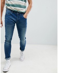 Мужские темно-синие зауженные джинсы от French Connection