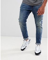 Мужские темно-синие зауженные джинсы от G Star