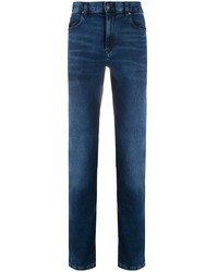 Мужские темно-синие зауженные джинсы от Hugo