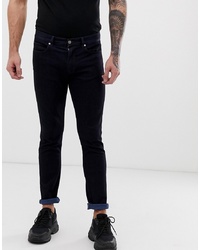 Мужские темно-синие зауженные джинсы от Hugo