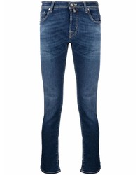 Мужские темно-синие зауженные джинсы от Jacob Cohen
