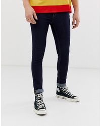 Мужские темно-синие зауженные джинсы от New Look
