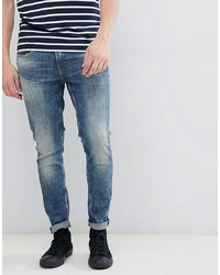 Мужские темно-синие зауженные джинсы от ONLY & SONS