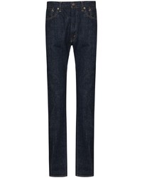 Мужские темно-синие зауженные джинсы от orSlow