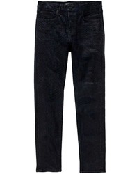 Мужские темно-синие зауженные джинсы от purple brand