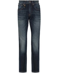 Мужские темно-синие зауженные джинсы от R13