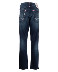 Мужские темно-синие зауженные джинсы от True Religion