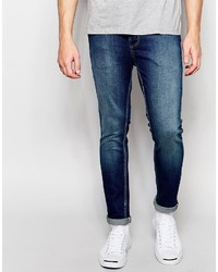 Мужские темно-синие зауженные джинсы от Selected
